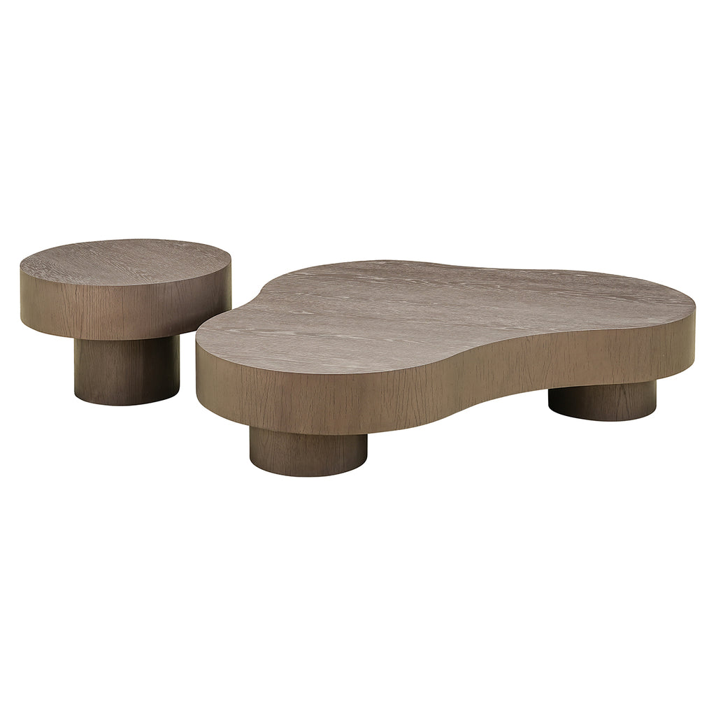 Ensemble de 2 tables basses Bogor en bronze (Bronze)