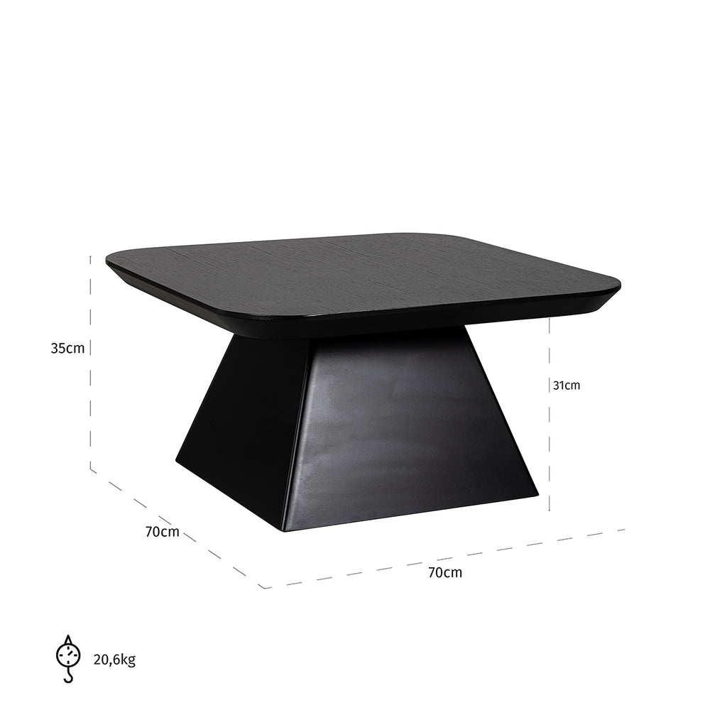 Table basse Bonvoy noire (Noir)