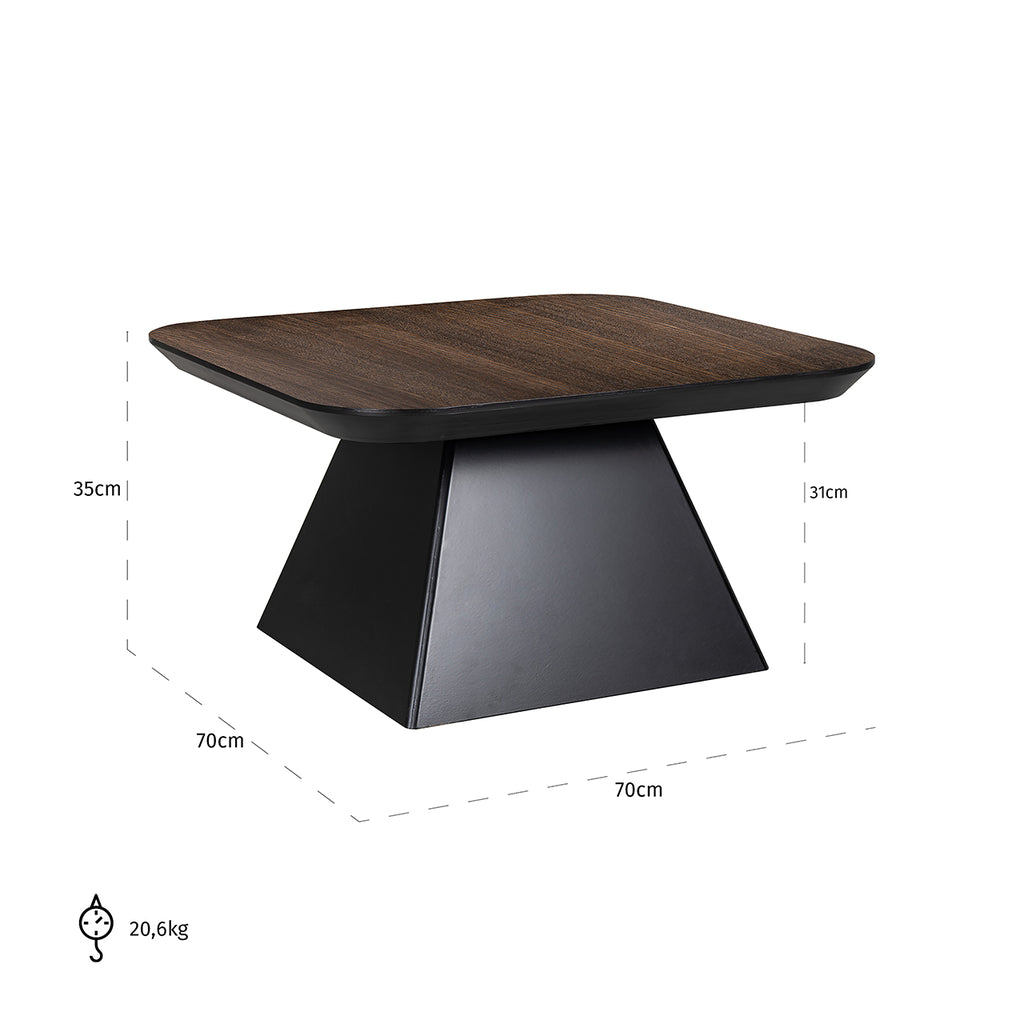 Table basse Bonvoy marron (Marron)