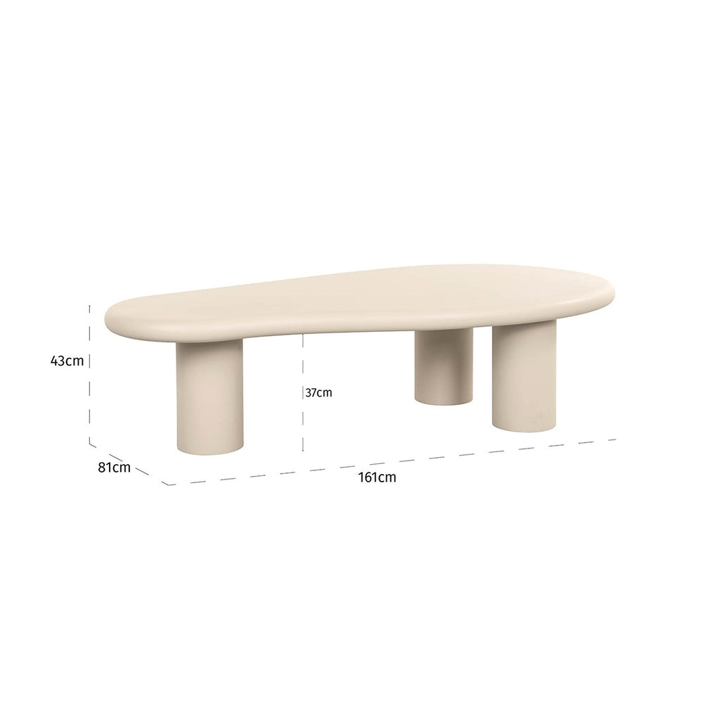 Table basse Clayton (Beige)