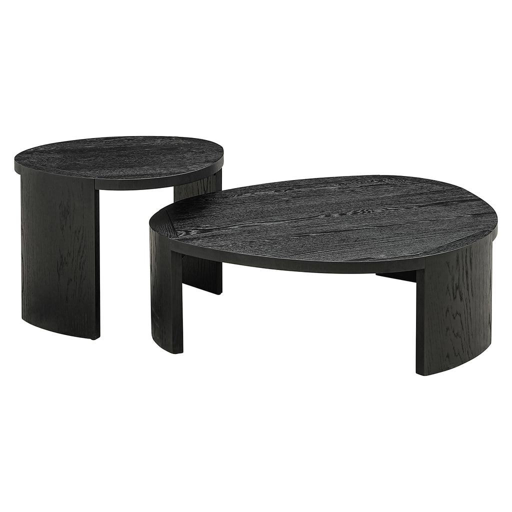 Table basse Navarino lot de 2 (Café foncé)