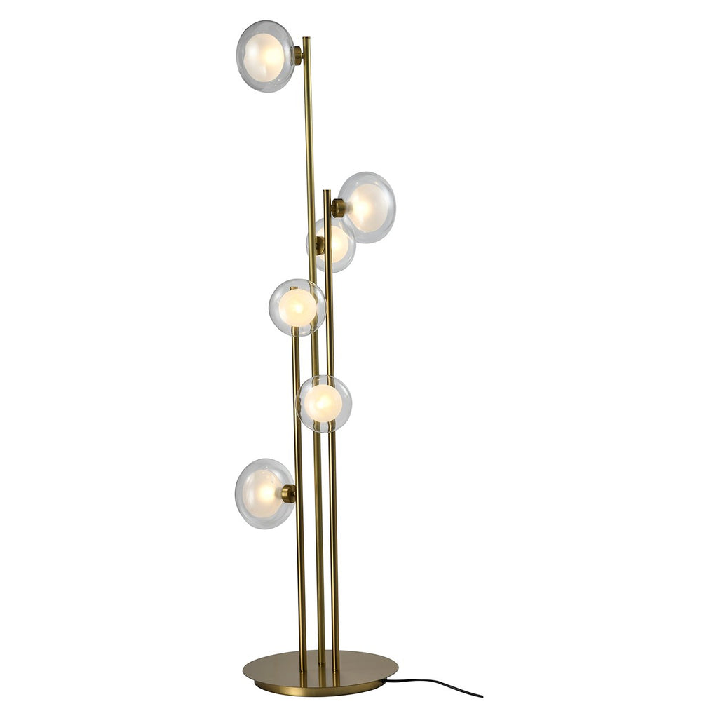 Stehlampe Luva Messing (Gebürstetes Gold)