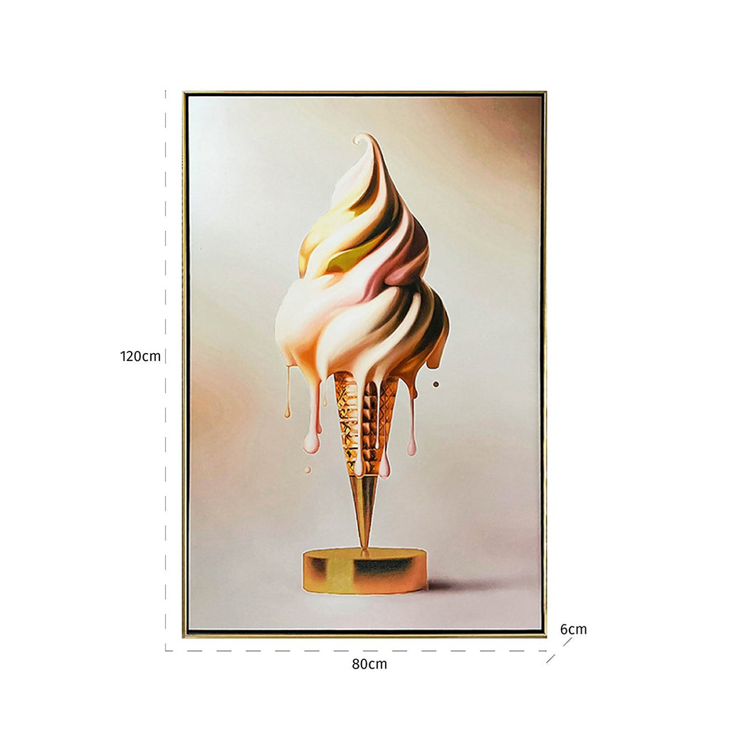 Wandkunst Eiscreme (Gold)